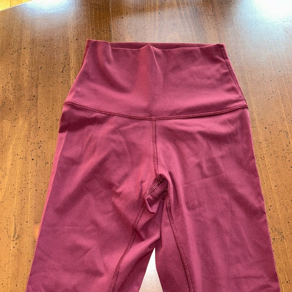 Lululemon align leggings burgundy - Picture 2 of 10